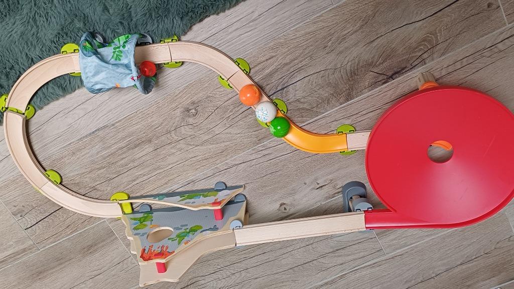 Haba knikkerbaan Drakenland, Kinderen en Baby's, Ophalen, Zo goed als nieuw