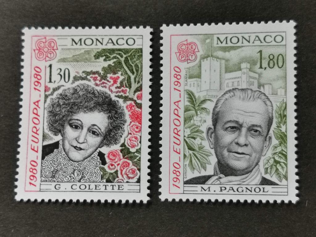 Monaco 1980 - Europa CEPT - personnages célèbres **, Enlèvement ou Envoi, Monaco, Non oblitéré