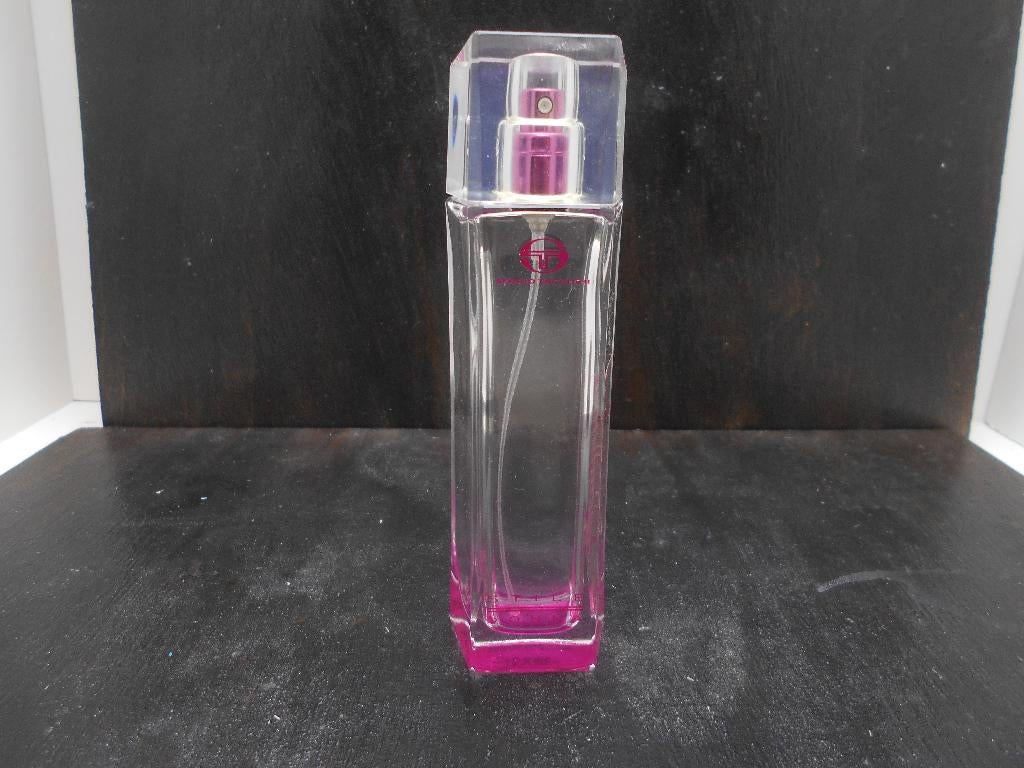 flacon parfum vide tester Sergio Tacchini Stile Donna, Enlèvement ou Envoi, Utilisé, Échantillon ou Testeur