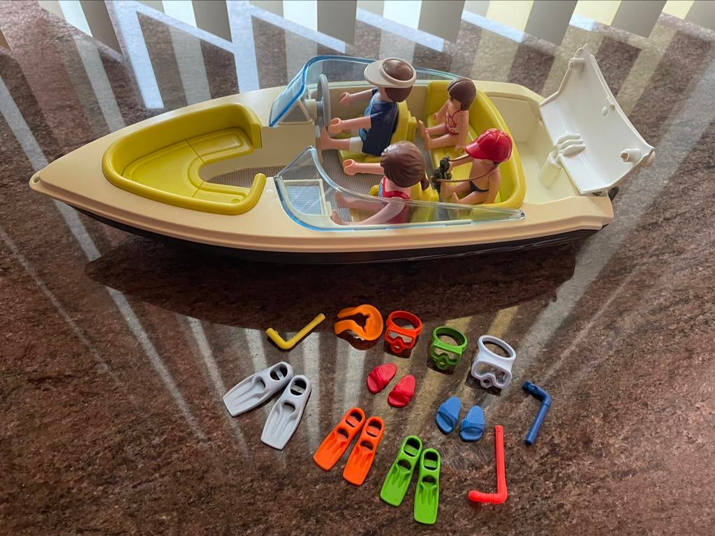 Playmobil bateau - vacances en famille, Enlèvement, Comme neuf