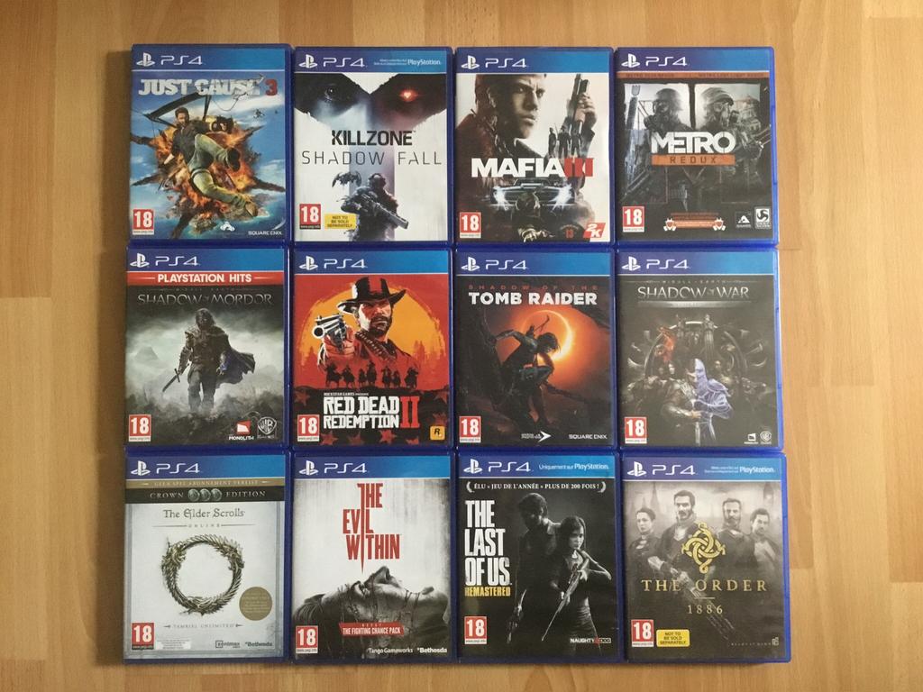 PS4 games, Consoles de jeu & Jeux vidéo, Jeux | Sony PlayStation 4, Enlèvement ou Envoi, Comme neuf, À partir de 18 ans