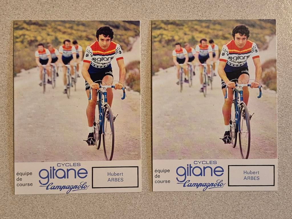 Set wielerkaarten Team Gitane Hubert Arbes 1974, Enlèvement ou Envoi, Comme neuf