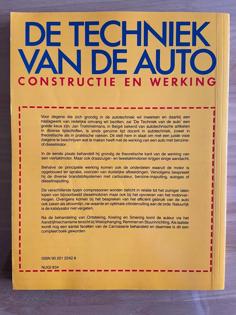 DE TECHNIEK VAN DE AUTO ., Ophalen of Verzenden, Zo goed als nieuw