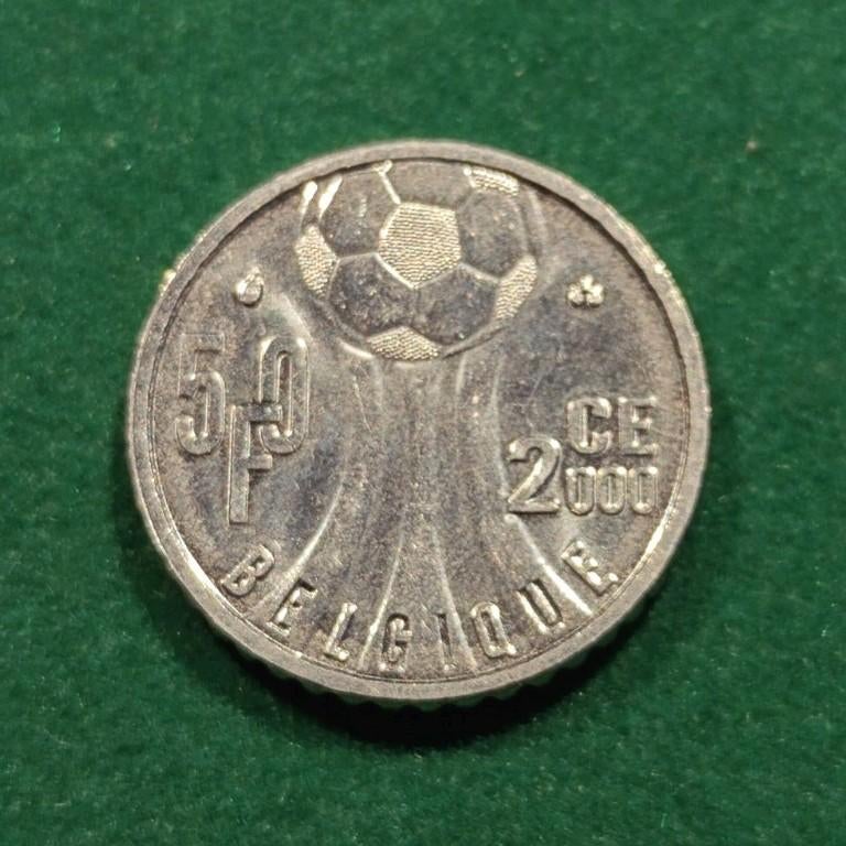 50 francs  2000 UEFA Euro 2000 / BELGIQUE /, Ophalen of Verzenden, België, Losse munt