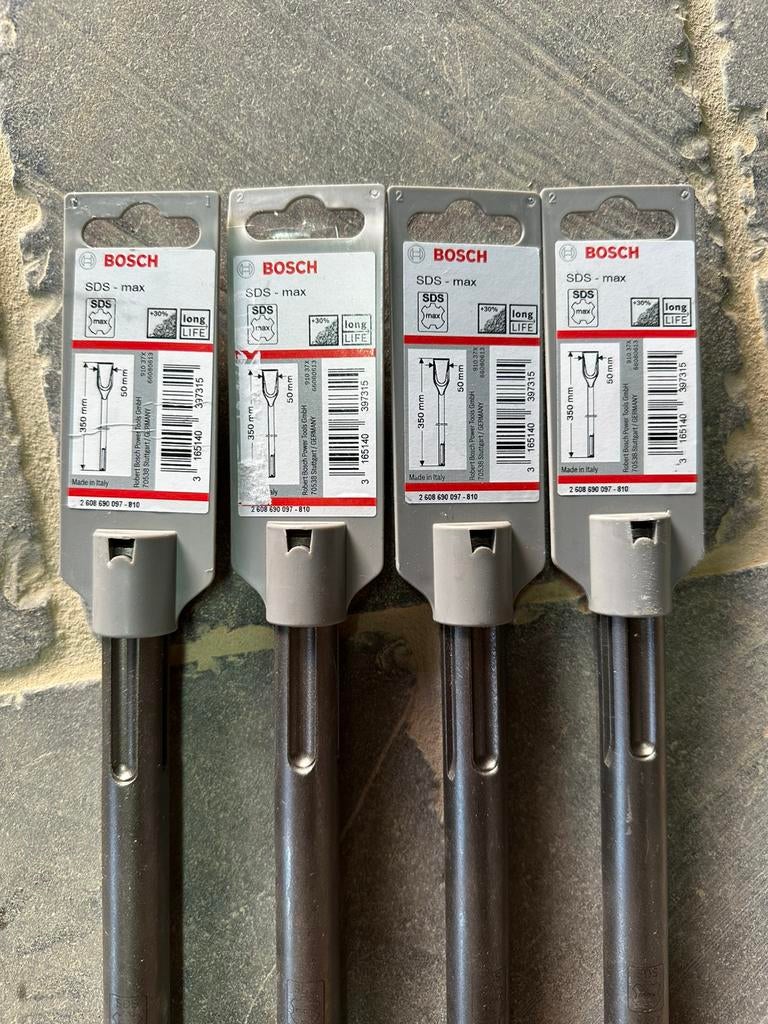 Bosch SDS-Max beitel 50mm, Doe-het-zelf en Bouw, Gereedschap | Boormachines, Ophalen, Zo goed als nieuw, Boormachine
