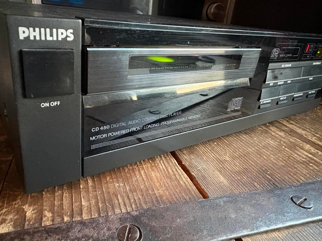 LECTEUR CD VINTAGE PHILIPS rare modele CD 450 superbe, TV, Hi-fi & Vidéo, Lecteurs CD, Enlèvement, Comme neuf, Philips