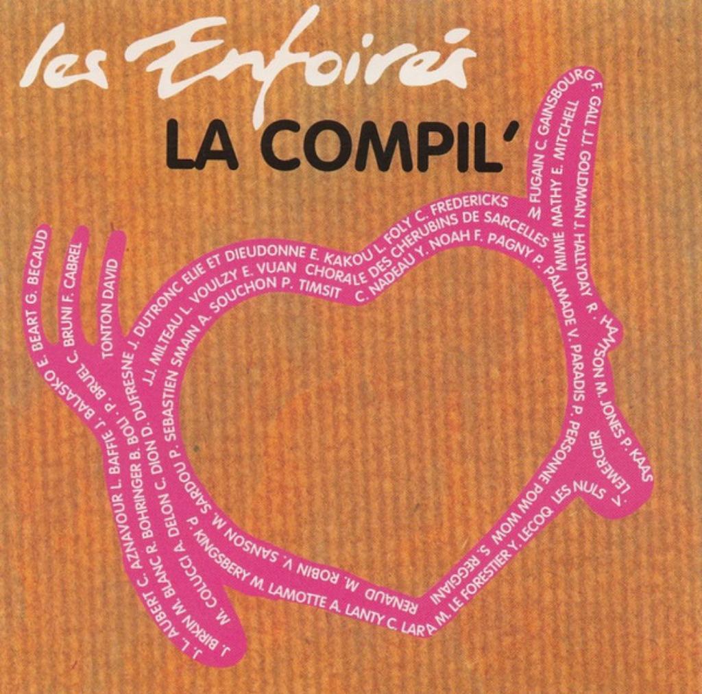 CD -  LES ENFOIRES  LA COMPIL (SARDOU/HALLYDAY/VOULZY/CABREL, Envoi, Utilisé, Pop