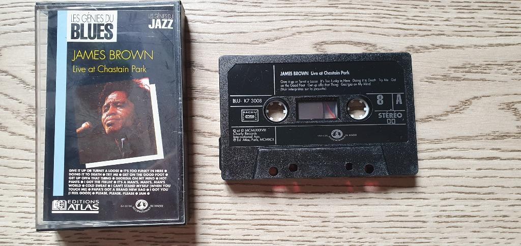 k7 James Brown – Live At Chastain Park, CD & DVD, Cassettes audio, Enlèvement ou Envoi, Originale, Utilisé, 1 cassette audio
