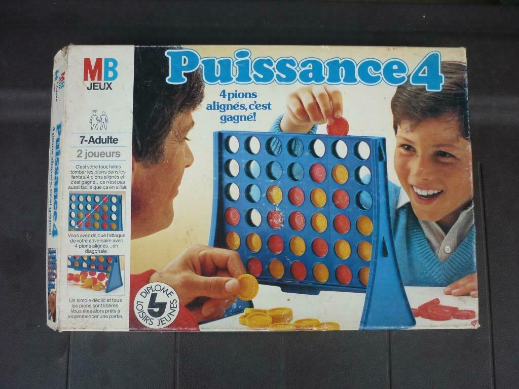 Jeu de société - Puissance 4 Vintage - MB, Hobby & Loisirs créatifs, Jeux de société | Autre, Utilisé, 1 ou 2 joueurs, Enlèvement ou Envoi