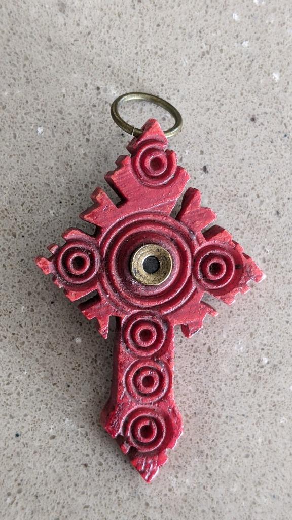 Stanhope Viewer Cross rood, Antiek en Kunst, Antiek | Religieuze voorwerpen, Ophalen of Verzenden