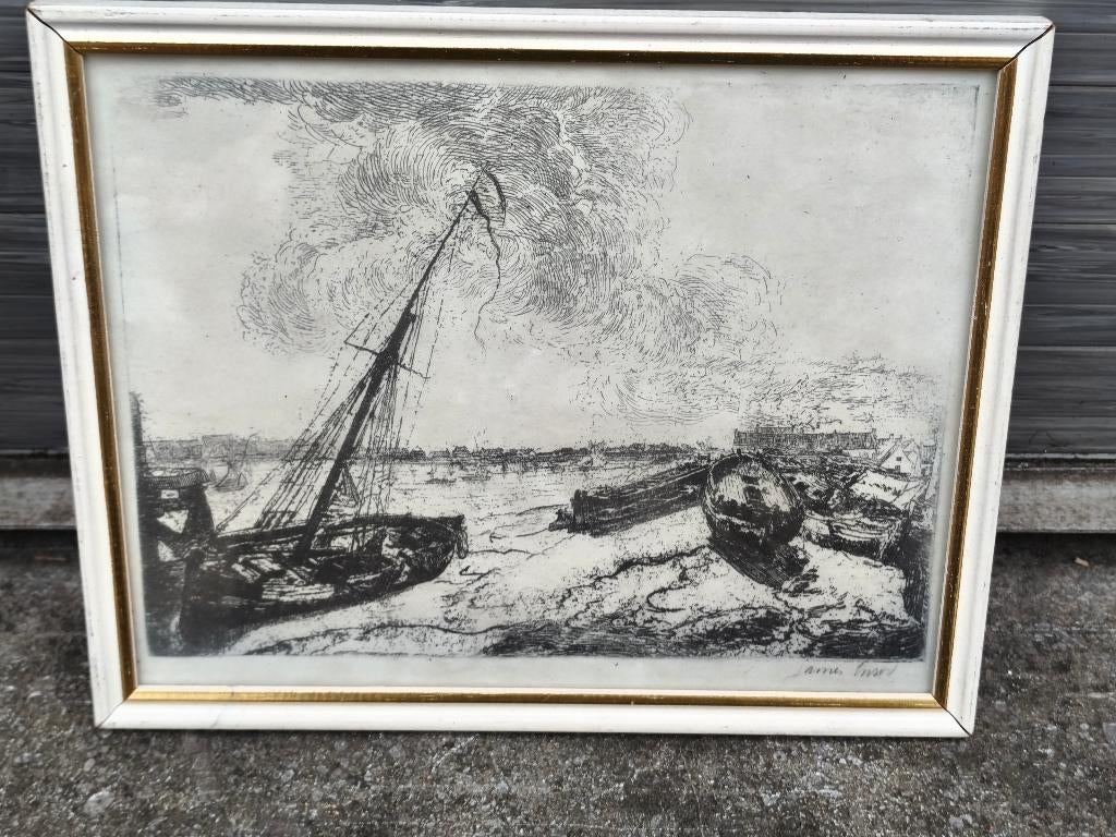 Lithographie de james ensor, Antiek en Kunst, Kunst | Litho's en Zeefdrukken, Ophalen of Verzenden