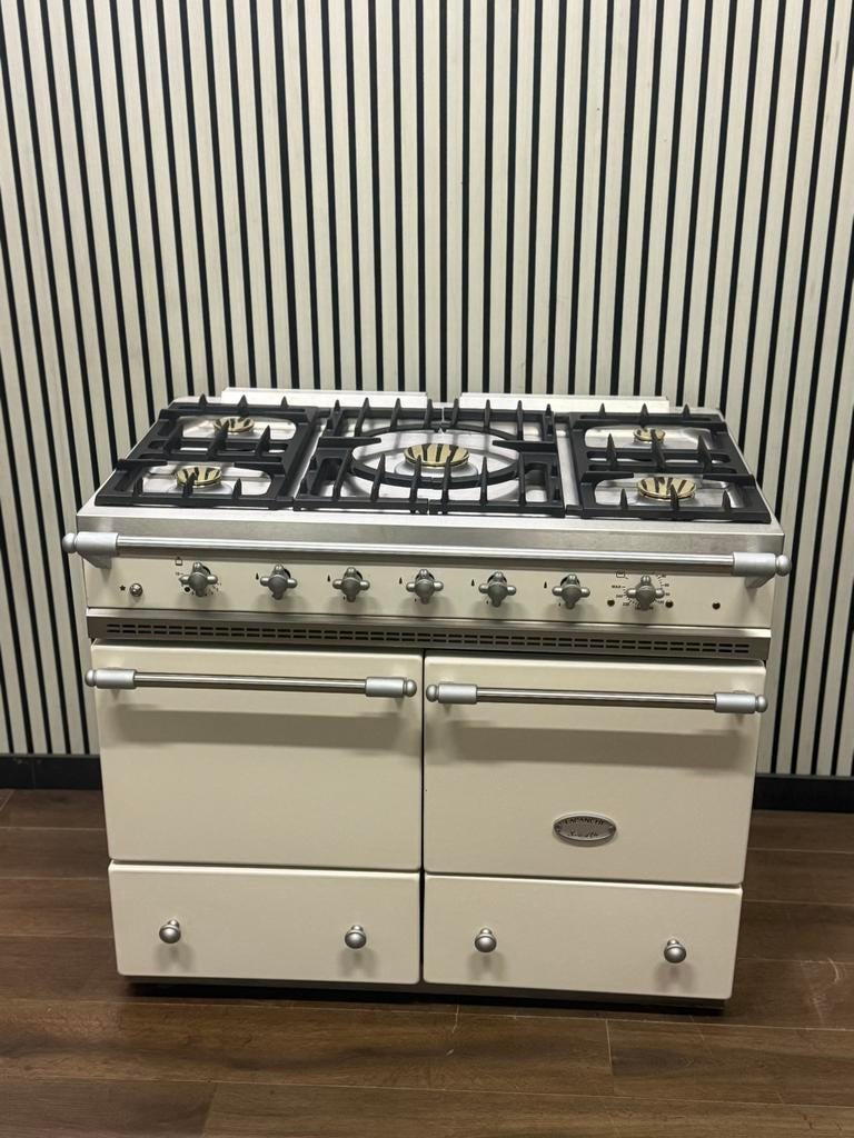 Luxe Lacanche Fornuis 5 pits met Gasoven + Hetelucht 100 cm, Elektronische apparatuur, 60 cm of meer, Ophalen of Verzenden, Zo goed als nieuw