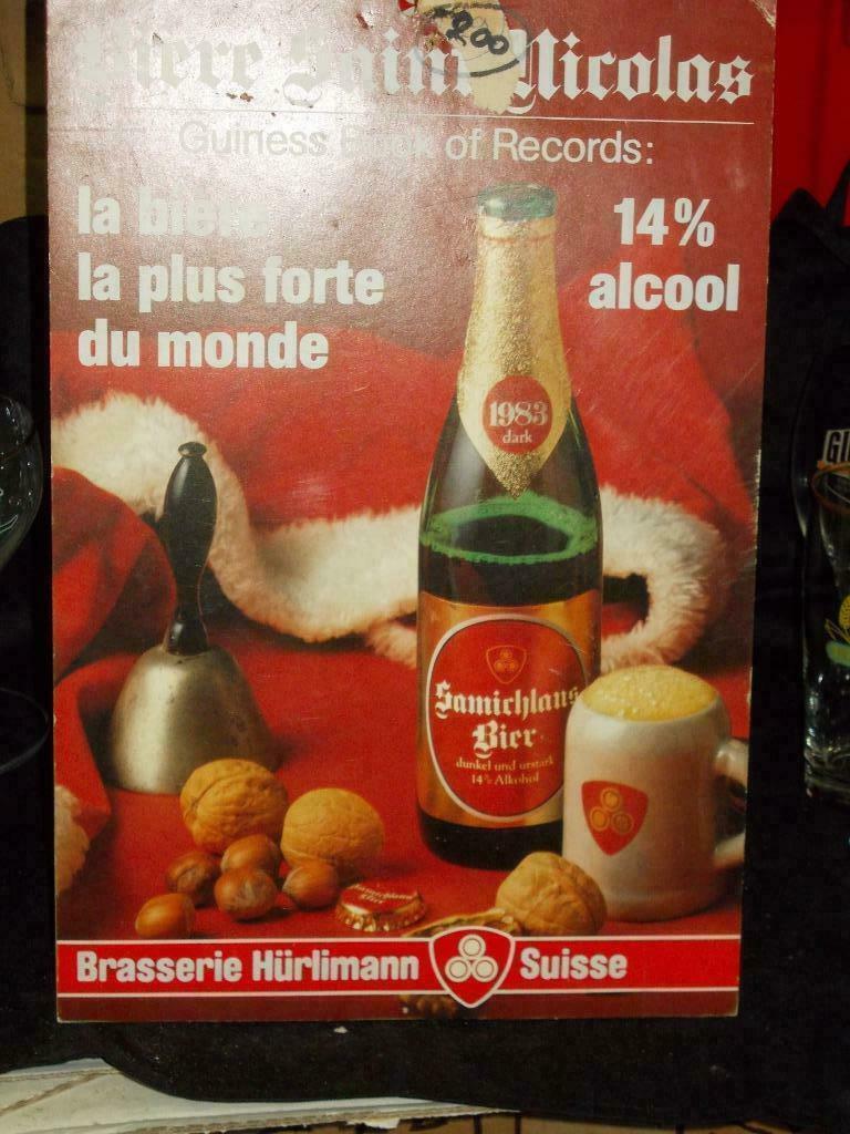 Beersign.Reclame.Karton.Bieres St Nicolas, Verzamelen, Merken en Reclamevoorwerpen, Ophalen of Verzenden, Gebruikt, Reclamebord
