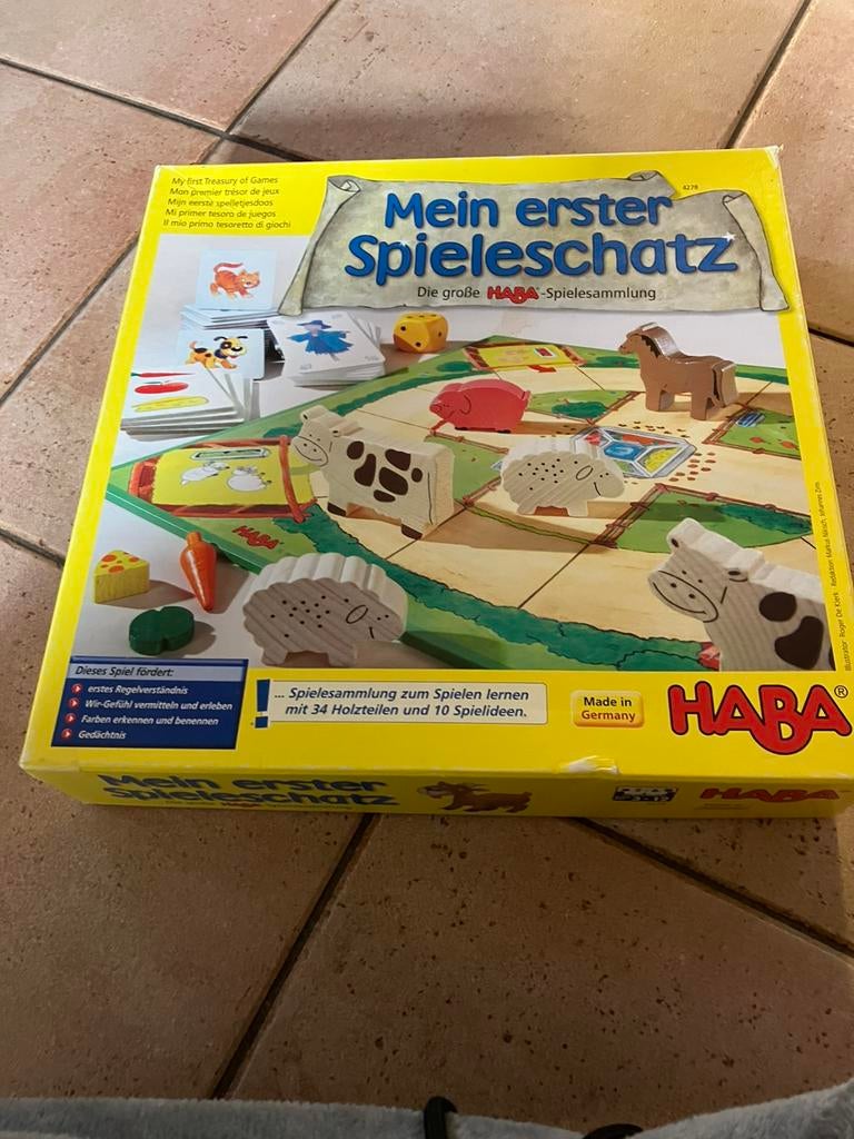 Mijn eerste spellendoos Haba - compleet, Vijf spelers of meer, Ophalen, Gebruikt