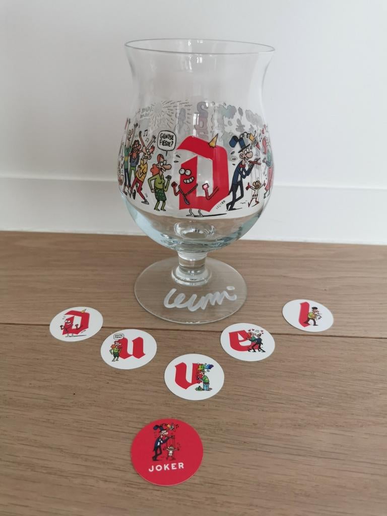 Gesigneerd Duvelglas Gentse Feesten 2025 & 6 jetons, Ophalen of Verzenden, Nieuw, Duvel