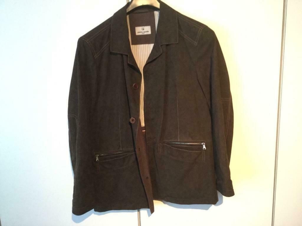 PIÈRE Cardin zomer jas, Enlèvement, Comme neuf, Taille 52/54 (L), Brun