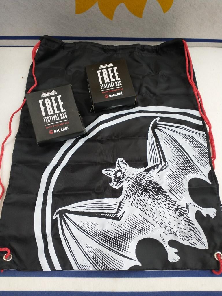Bacardi festival bag opdruk vleermuis Bacardi, Enlèvement ou Envoi, Comme neuf, Ustensile