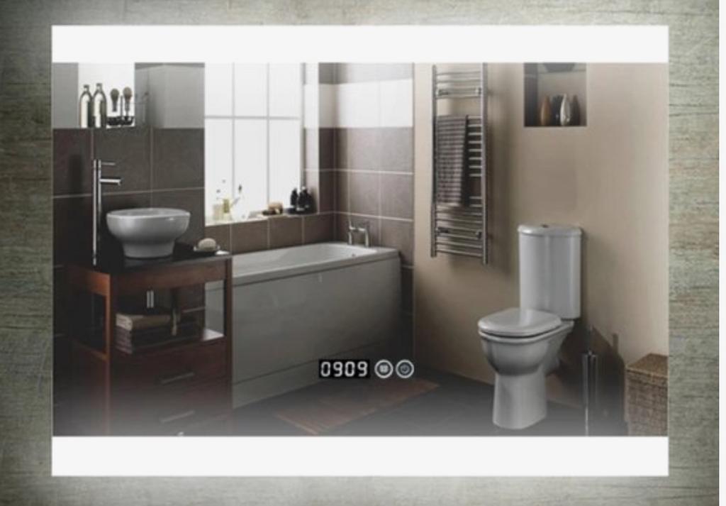 Miroir de salle de bain LED intelligent Loviisa Venice NEUF, Neuf, Enlèvement ou Envoi, Moins de 100 cm, Carré