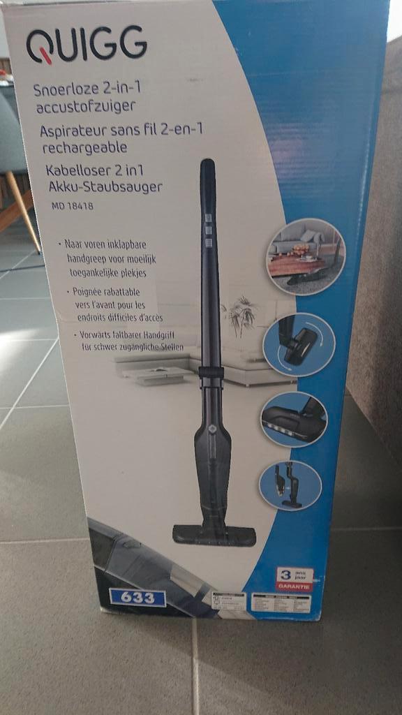 Aspirateur 2 en 1- QUIGG, Enlèvement, Neuf, Réservoir, Aspirateur