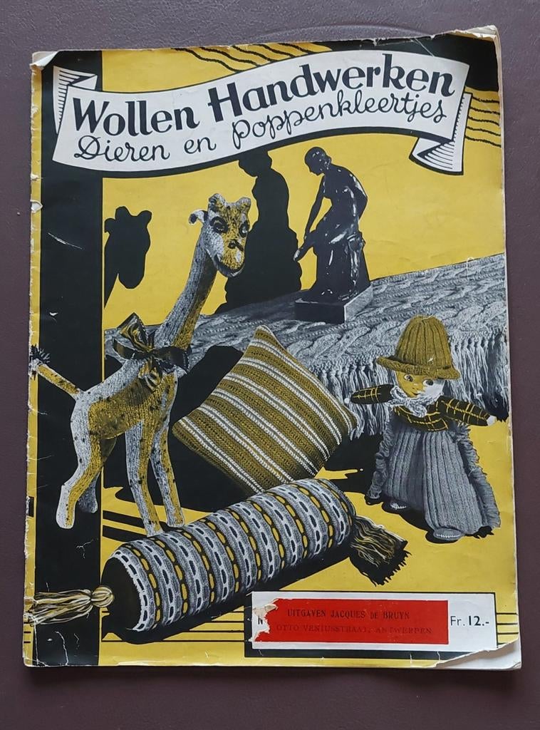 Wollen handwerken. Jaren 1940. Zeldzaam, Hobby en Vrije tijd, Breien en Haken, Ophalen of Verzenden