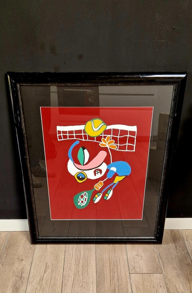Michel Poort (1990) - The Tennis Player, Antiek en Kunst, Kunst | Litho's en Zeefdrukken, Ophalen