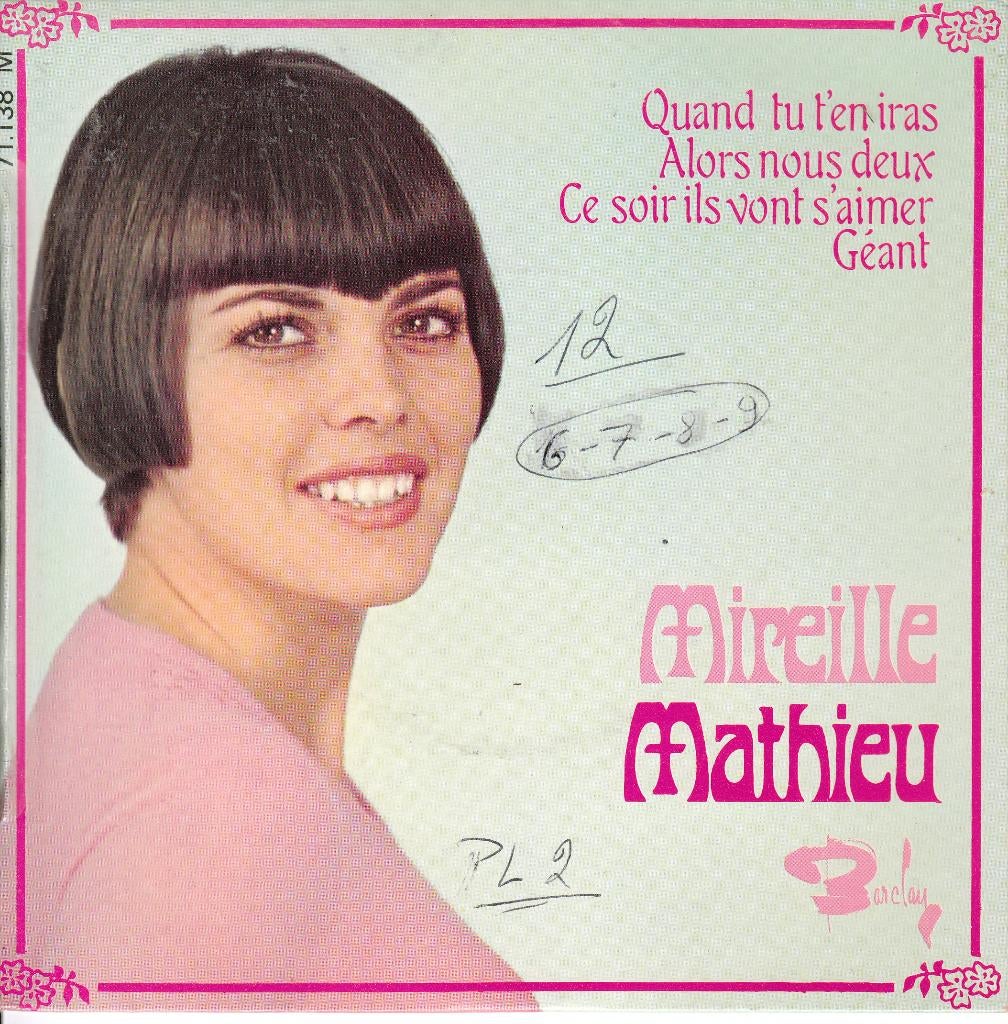 Diverse EP's van Mireille Mathieu of Sheila, CD & DVD, Vinyles Singles, EP, Pop, 7 pouces, Envoi