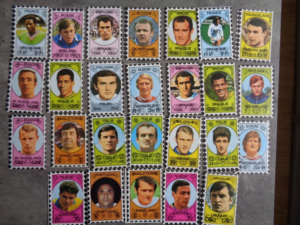 VANDERHOUT FOOT vedettes du monde  DES ANNÉES 1971 26x, Collections, Enlèvement ou Envoi