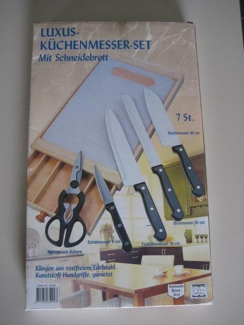 Ensemble de couteaux de cuisine 7pièces avec planche Nouveau, Maison & Meubles, Cuisine | Couverts, Neuf, Inox ou Chrome, Enlèvement ou Envoi
