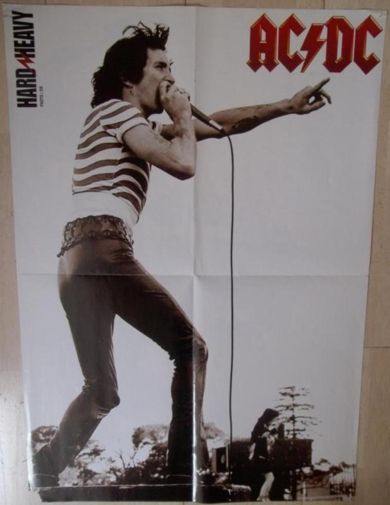 poster AC/DC / High On Fire (Death Is This Communion), Verzamelen, Posters, Ophalen of Verzenden