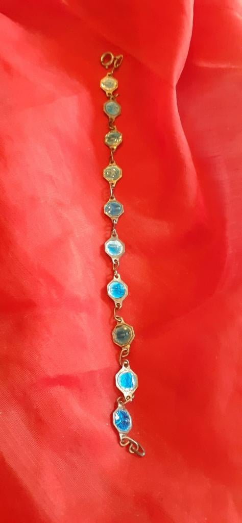 bracelet avec 11medaille religieuse, Antiquités & Art, Enlèvement ou Envoi