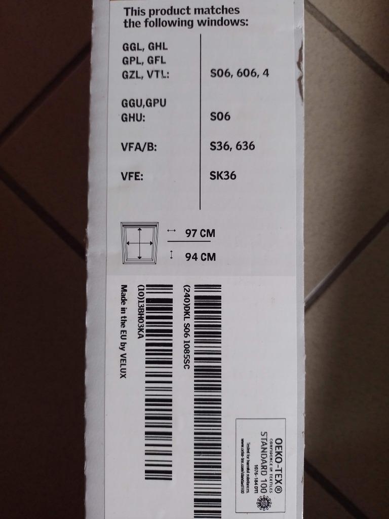 Velux zonwering beige, Doe-het-zelf en Bouw, Gebruikt, Minder dan 100 cm, Ophalen of Verzenden, Minder dan 100 cm