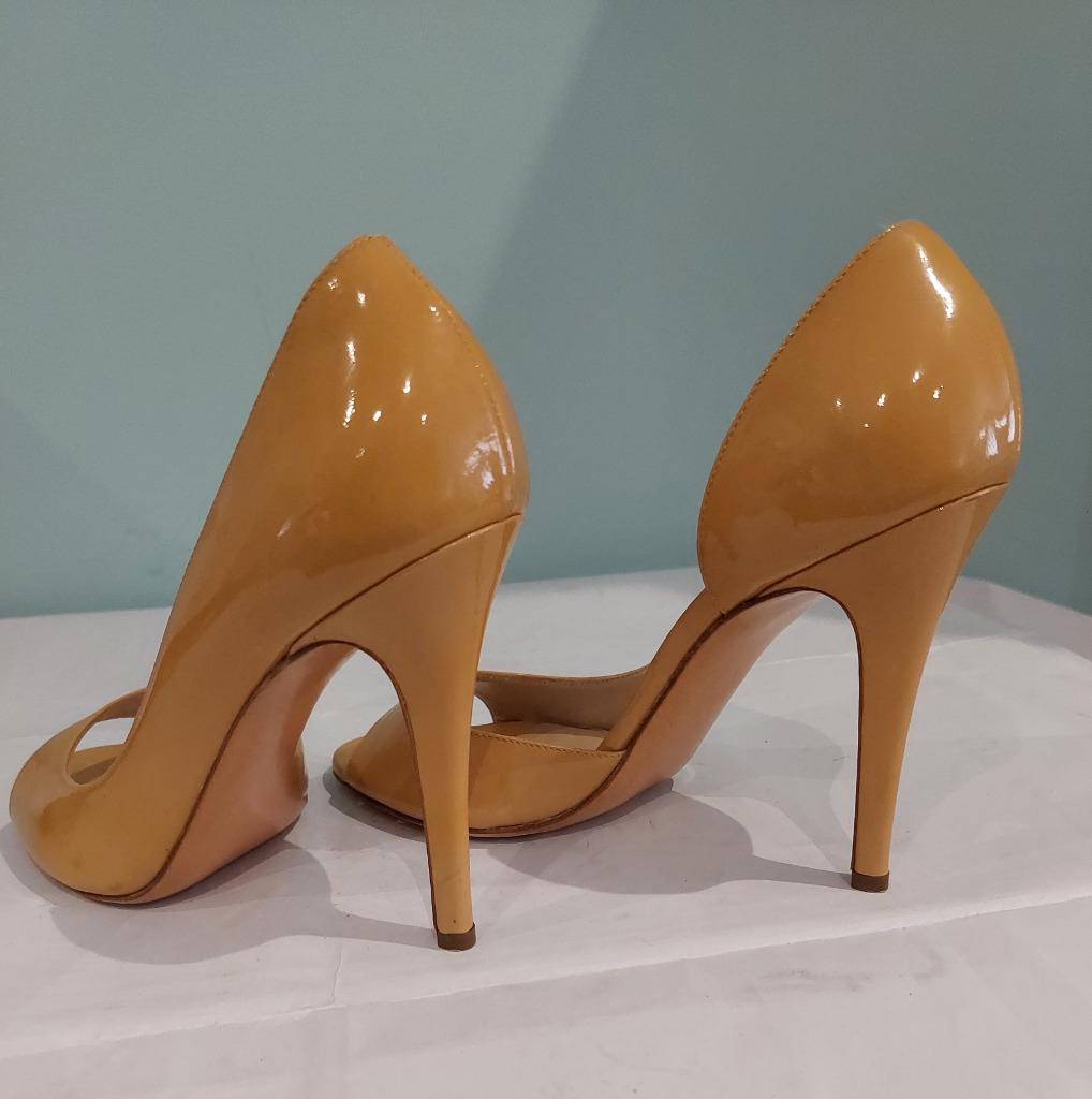 601C* Casadei - sexy okerkleurige pumps met peeptoe (39), Pumps, Overige kleuren, Verzenden, Nieuw