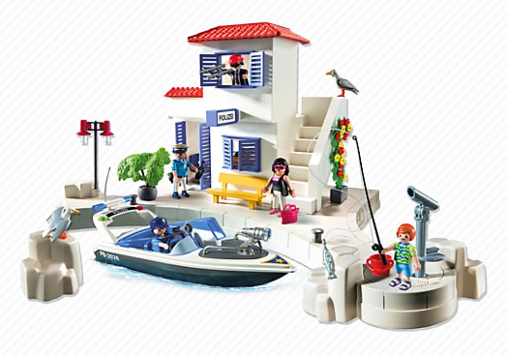 Playmobil 5128 havenpolitie, ZGAN, 100% compleet + doos, Kinderen en Baby's, Speelgoed | Playmobil, Zo goed als nieuw, Ophalen of Verzenden