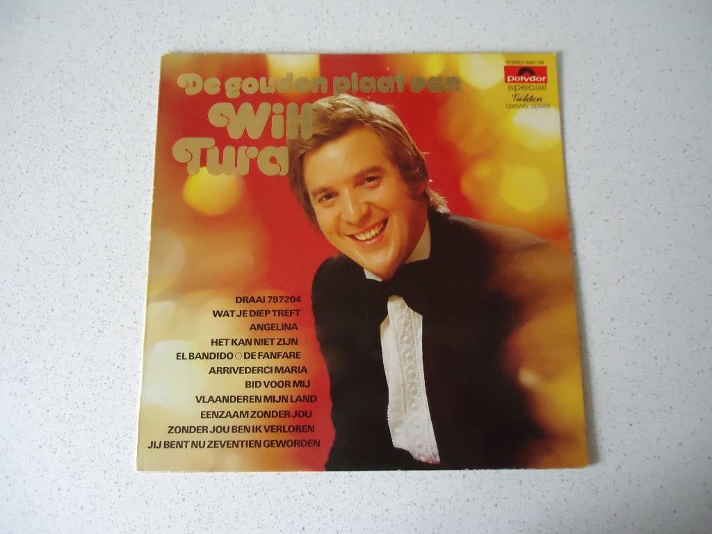 LP De Gouden Plaat "Will Tura" anno 1974., Cd's en Dvd's, Vinyl | Nederlandstalig, Ophalen of Verzenden, Zo goed als nieuw, 12 inch