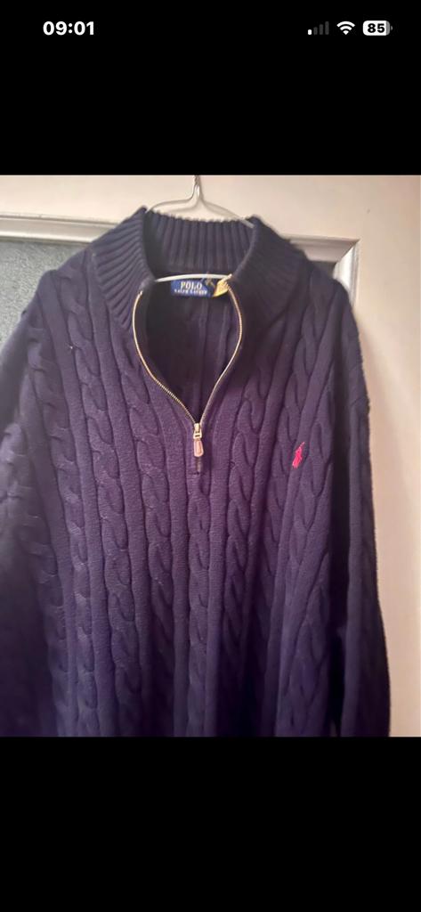 Pull demi-zippé en coton  Polo Ralph Lauren grande taille, Vêtements | Hommes, Pulls & Vestes, Comme neuf, Enlèvement ou Envoi