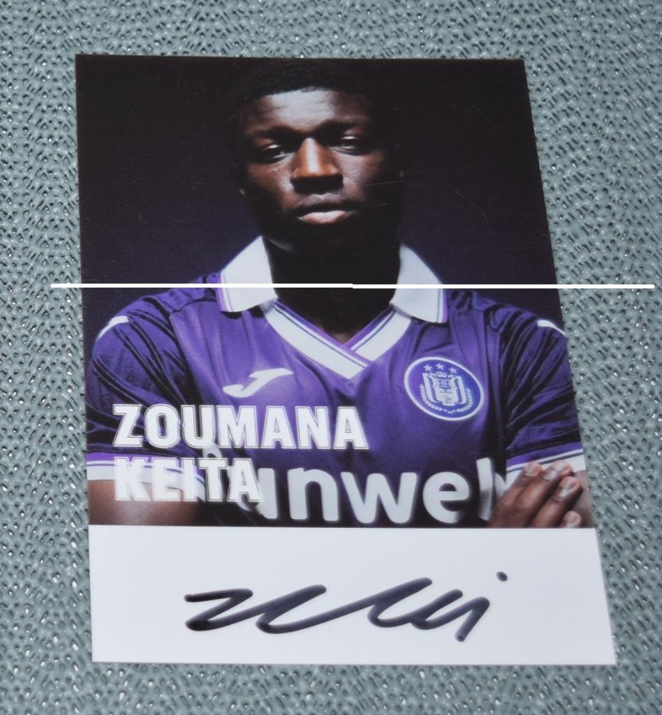 RSC Anderlecht / Foto Zoumana Keita / Handtekening, Verzenden, Nieuw, Spelerskaart