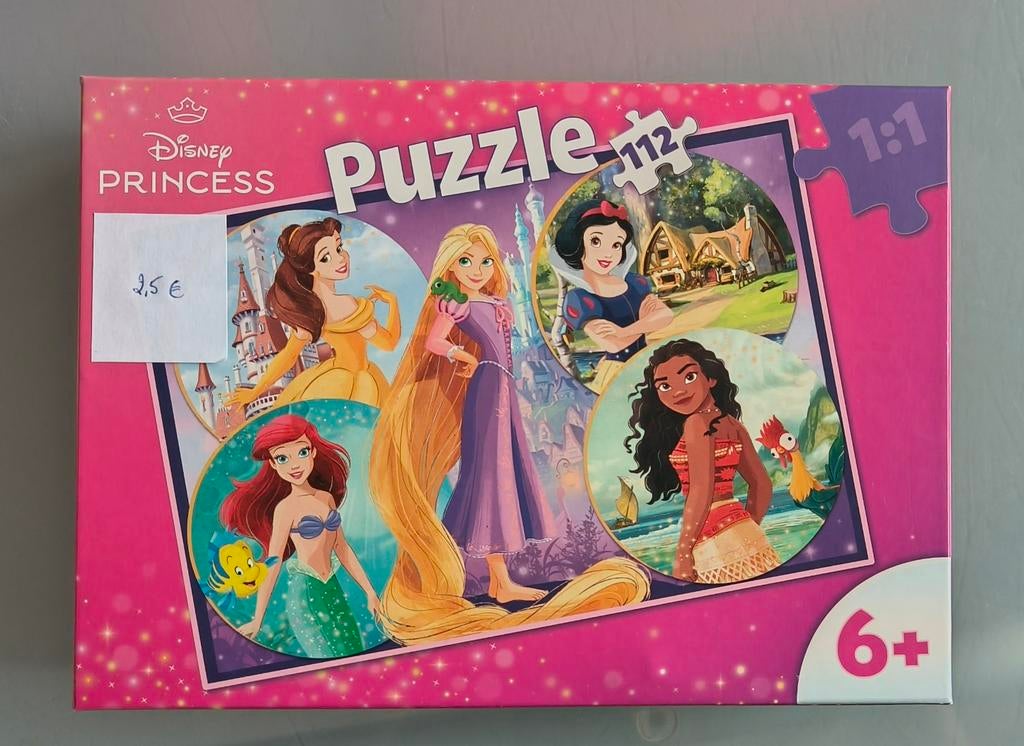 Puzzel Disney prinsessen, vanaf 6j, Ophalen, Gebruikt, 6 jaar of ouder