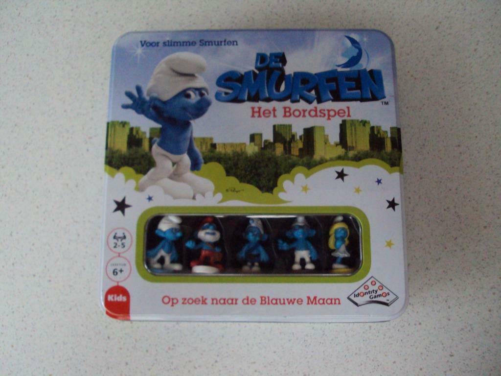 "De Smurfen" Het Bordspel Van Identity Games als Nieuw  !, Hobby en Vrije tijd, Ophalen of Verzenden, Zo goed als nieuw, Identity Games
