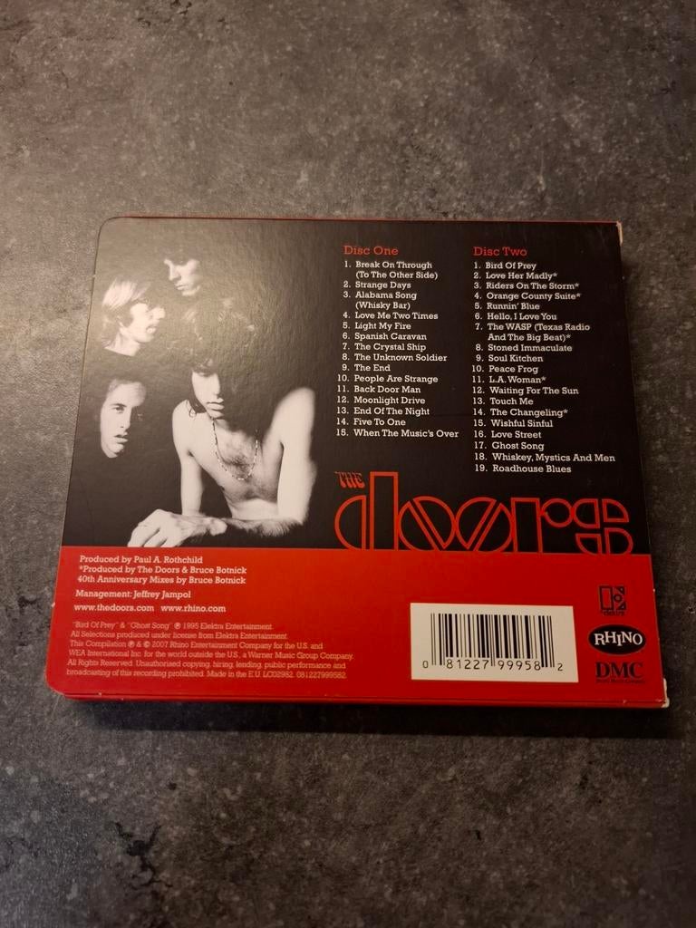 The very best of the Doors dubbel cd in zgst, Cd's en Dvd's, Ophalen of Verzenden, Zo goed als nieuw
