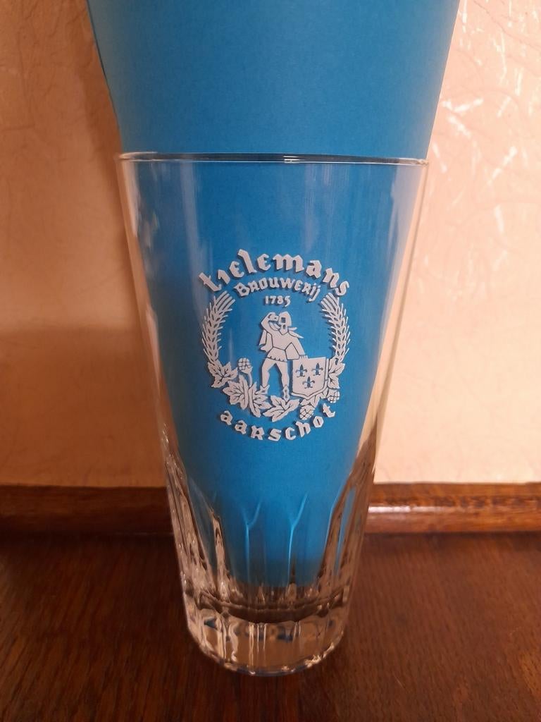 Bierglas brouwerij Tielemans Aarschot, Verzamelen, Ophalen of Verzenden, Gebruikt, Bierglas