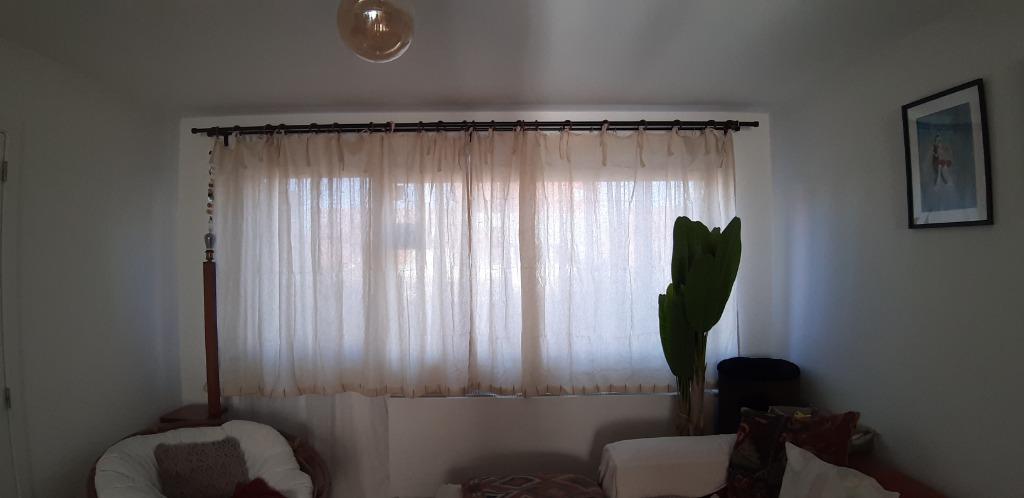 Linnen gordijnen 250 cm breed, 160 cm hoog, Enlèvement ou Envoi, Neuf, Beige