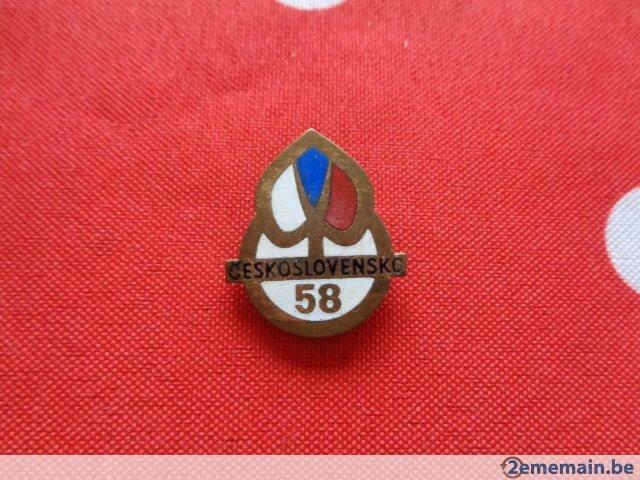 Insigne militaire Belge. Inscrit "58"., Ophalen of Verzenden