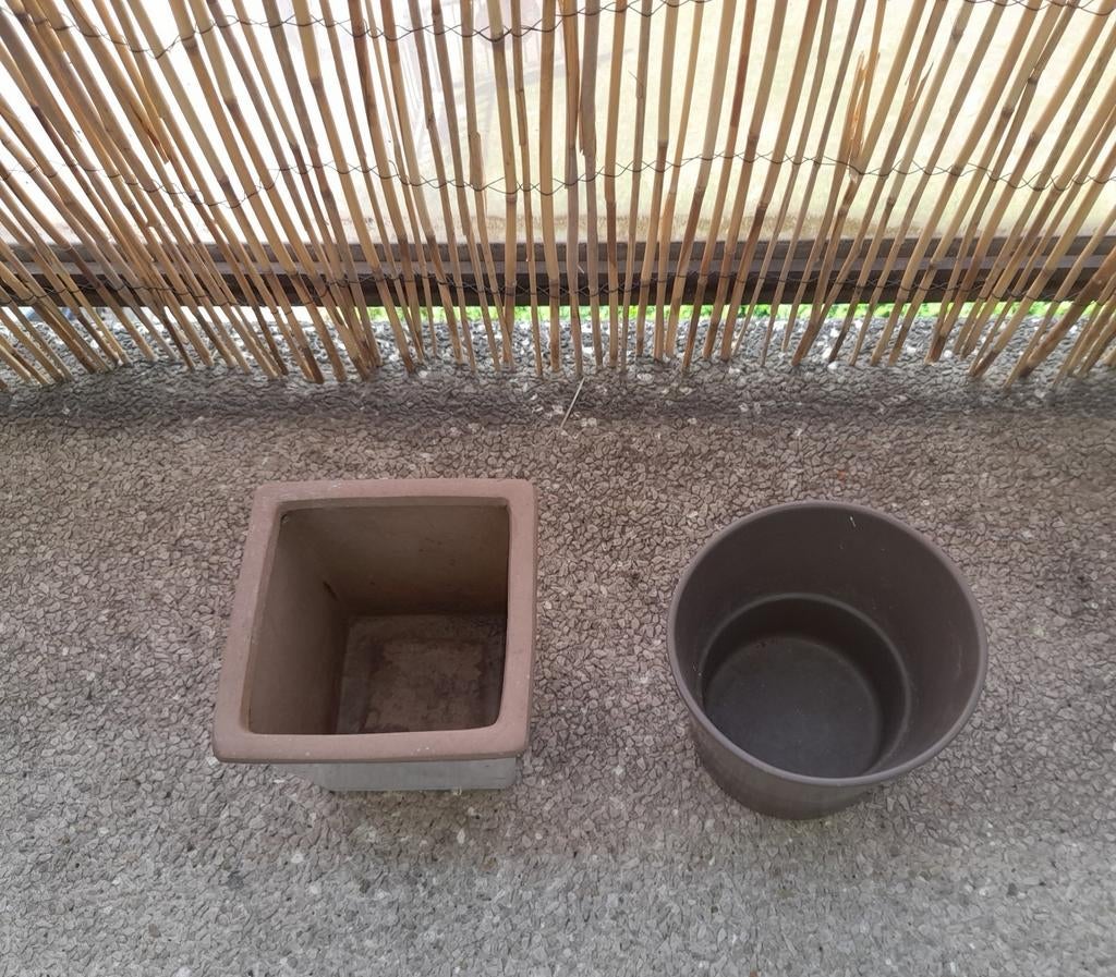Lot de 2 cache-pots, Enlèvement, Utilisé, Rond
