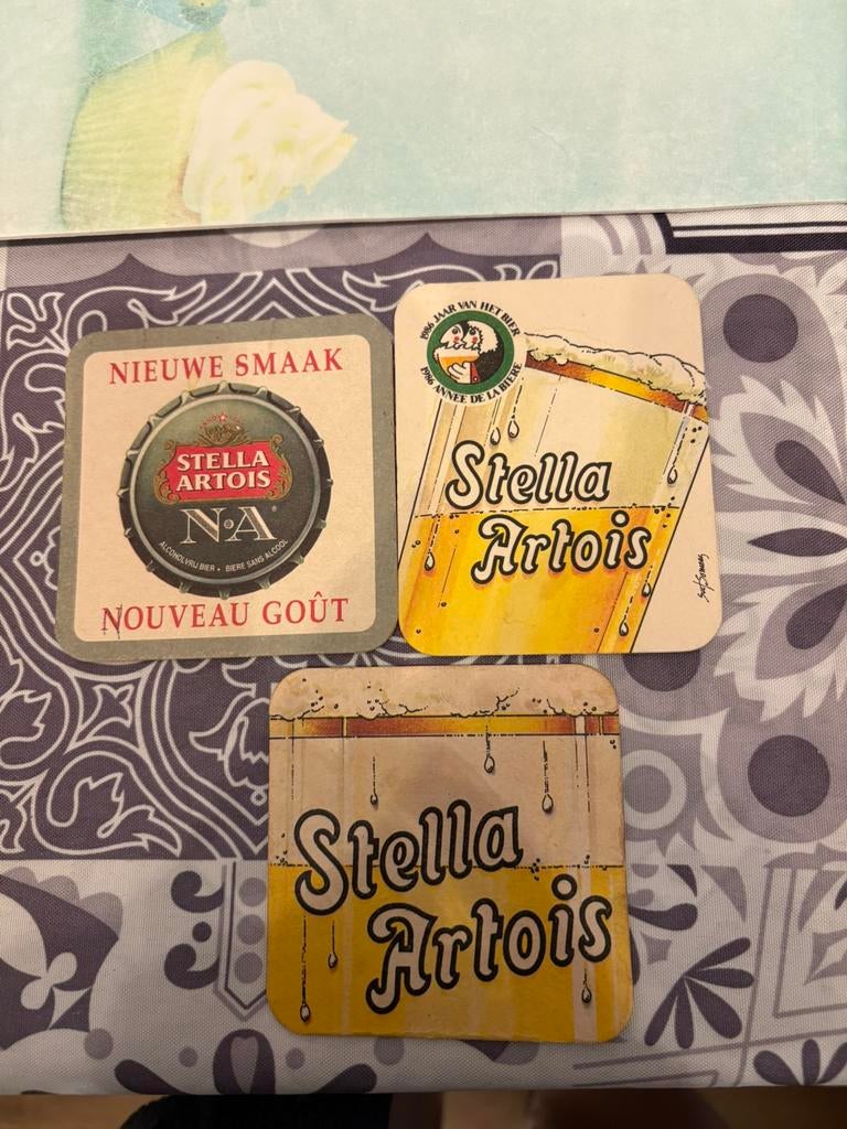 Oude bierviltjes Stella Artois, Enlèvement ou Envoi, Utilisé, Stella Artois