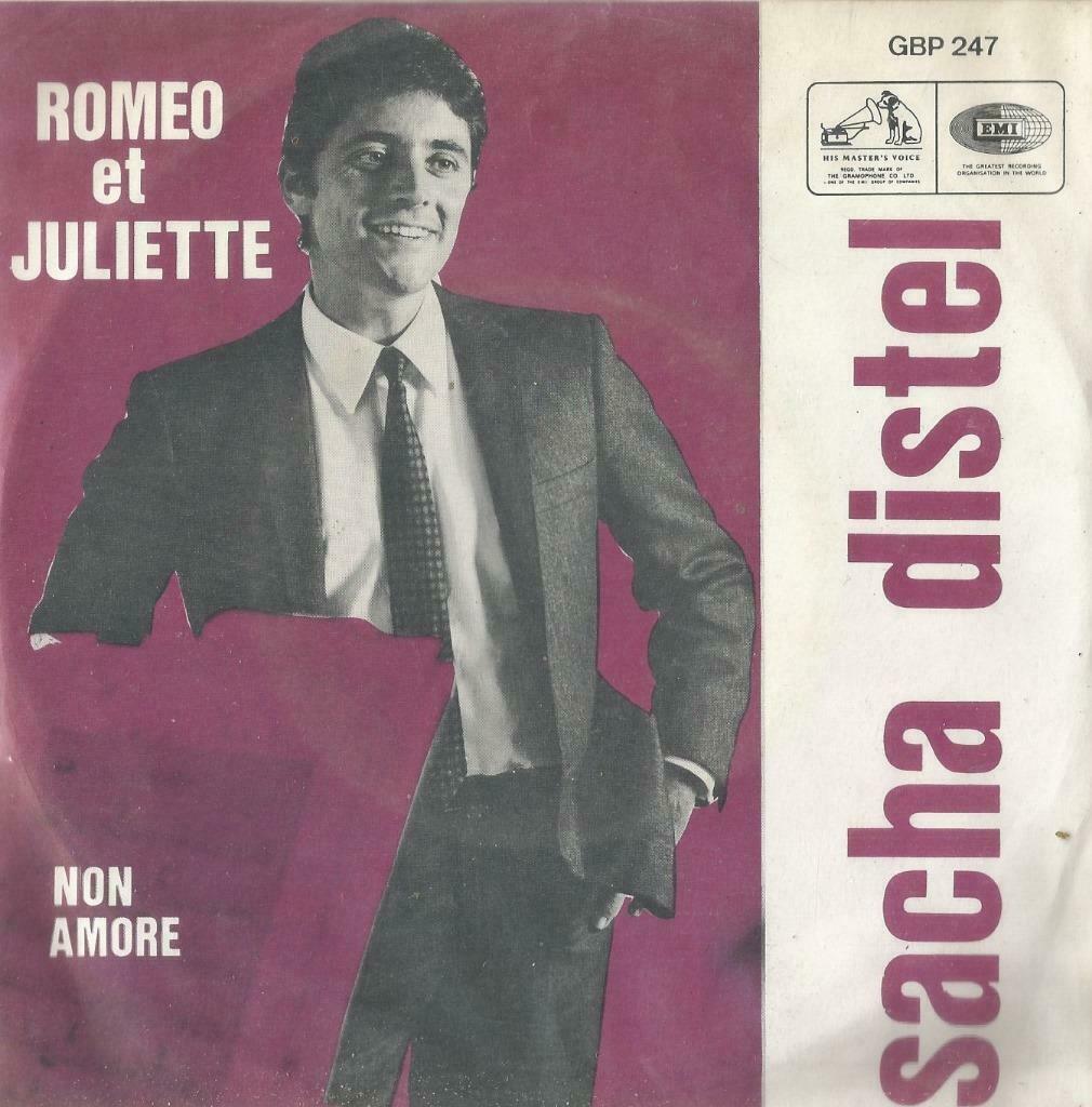 Sacha Distel – Romeo et Juliette / Non amore - Single, CD & DVD, Vinyles Singles, Utilisé, Enlèvement ou Envoi