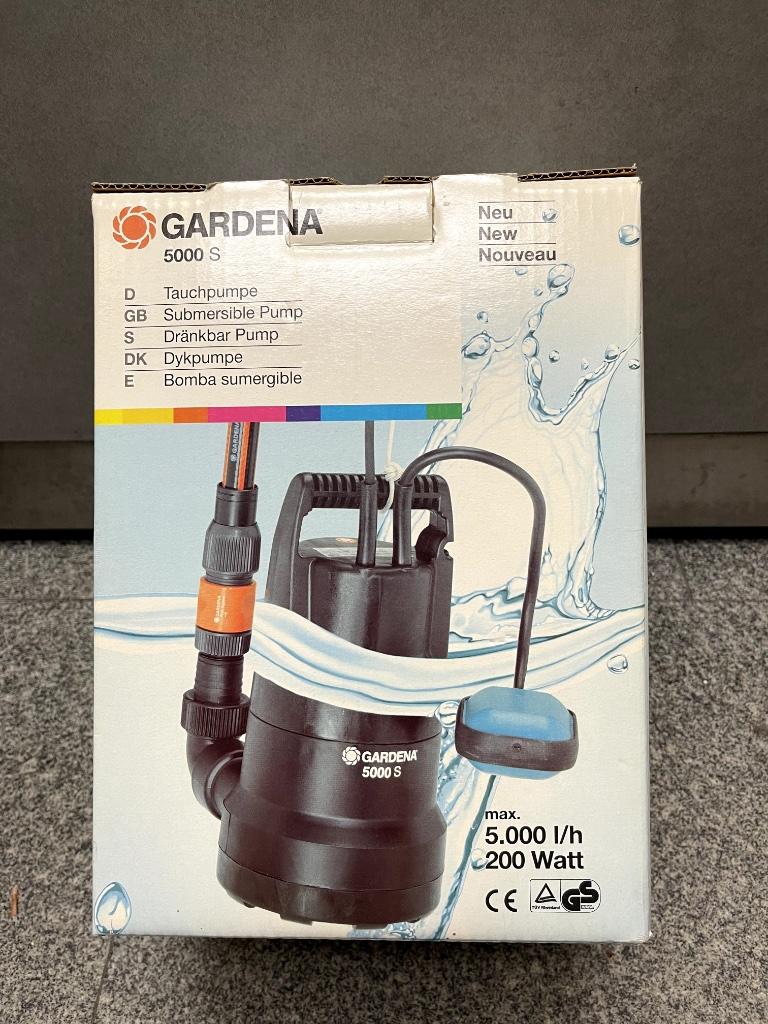 GARDENA Pompe submersible 5000l/h 200W, Enlèvement, Comme neuf, Électrique, Autres types