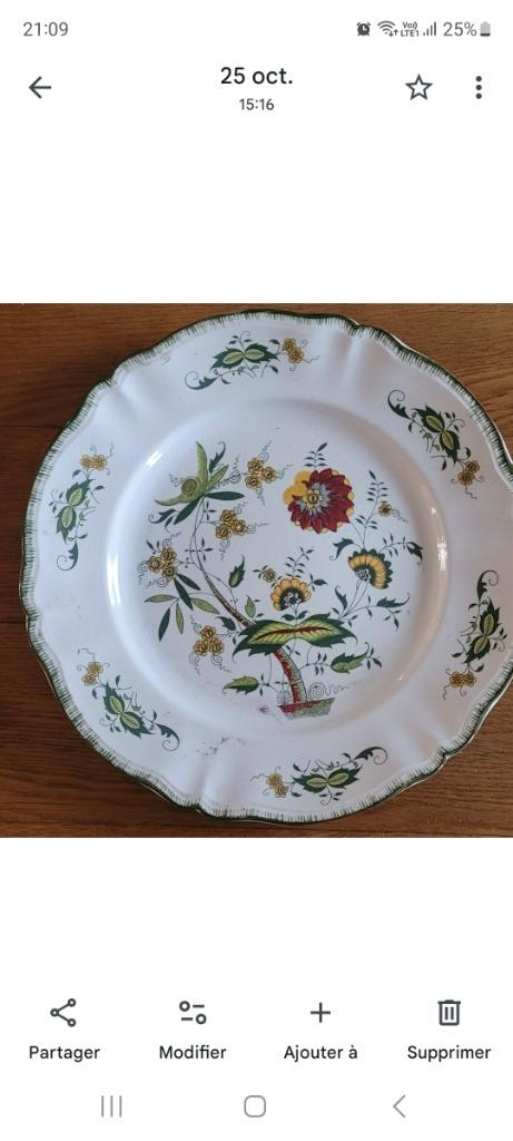 Plat Rond Sarreguemine, Enlèvement