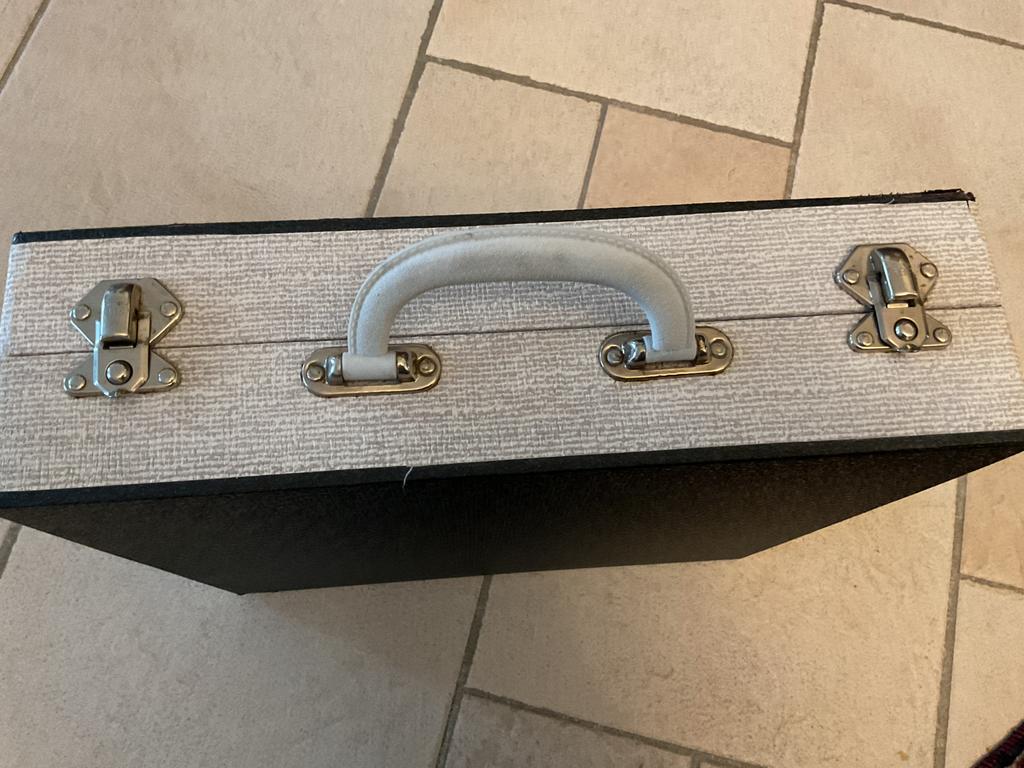 platenkoffer voor LP’s harmonica ( merk CHENEY ), Ophalen, Gebruikt