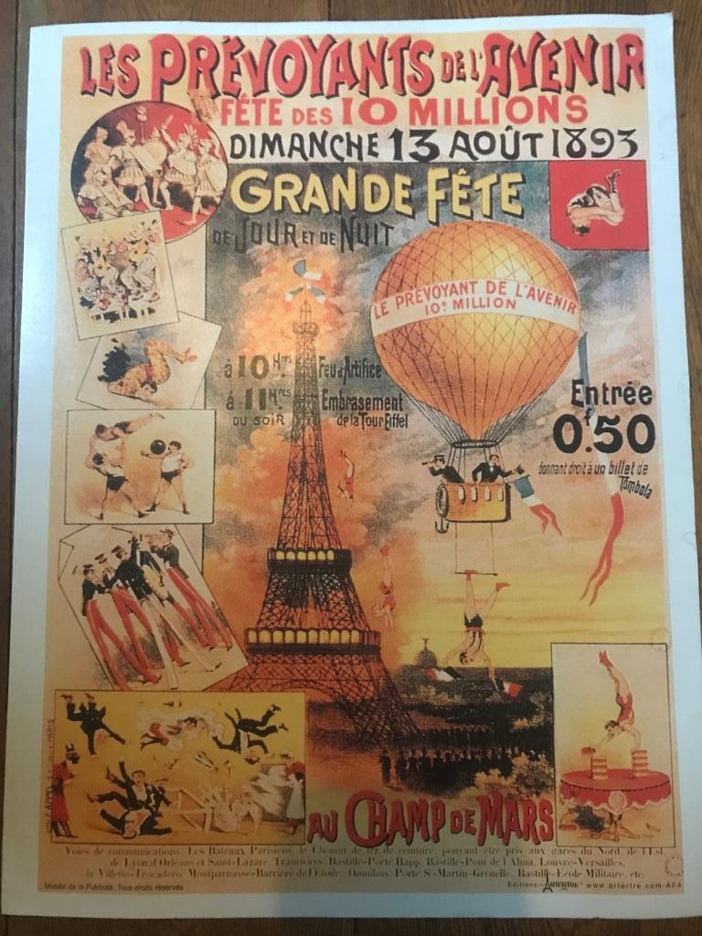 Poster les prevoyants de l’avenir, Rectangulaire vertical, A1 jusqu'à A3, Utilisé, Canevas ou Toile