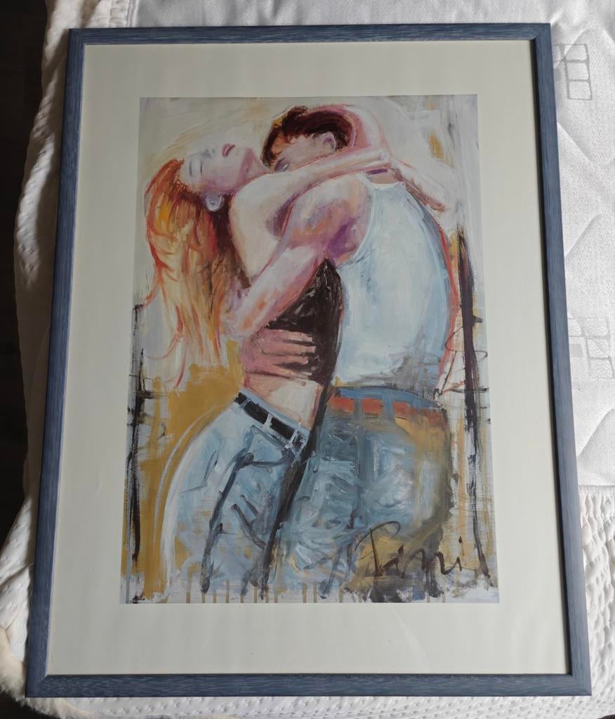 Jonge liefde (kader 85cm x 60cm), Ophalen